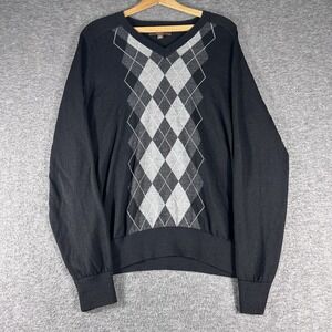 Merona Men's 100% Italian Merino Wool Argyle Classic Business Preppy Size L